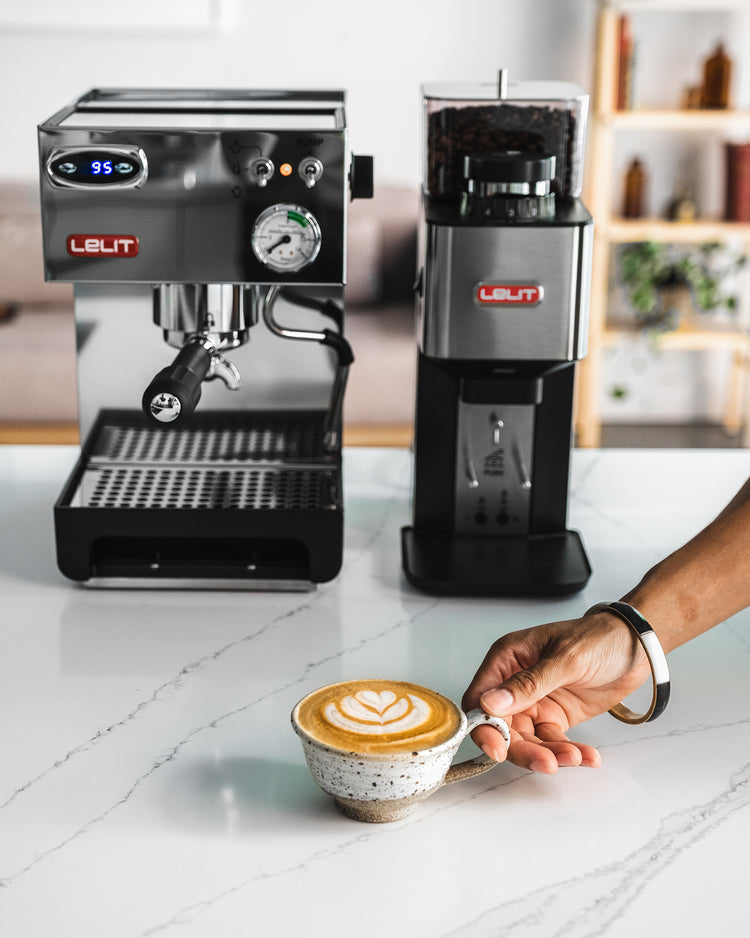 LELIT Anna TEM machine espresso manuelle latte art