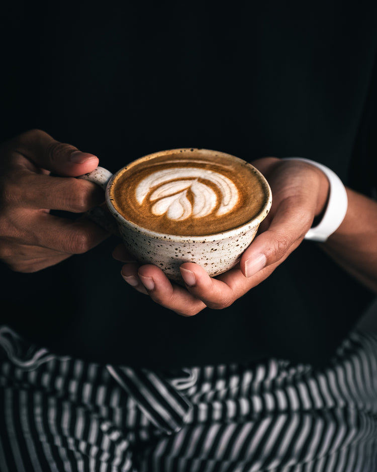 Latte art fait maison par barista