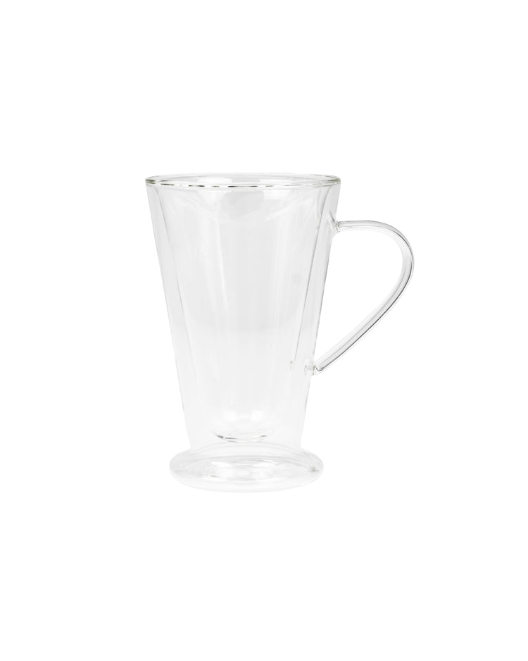 Set of 2 cappuccino glass cups 325ml