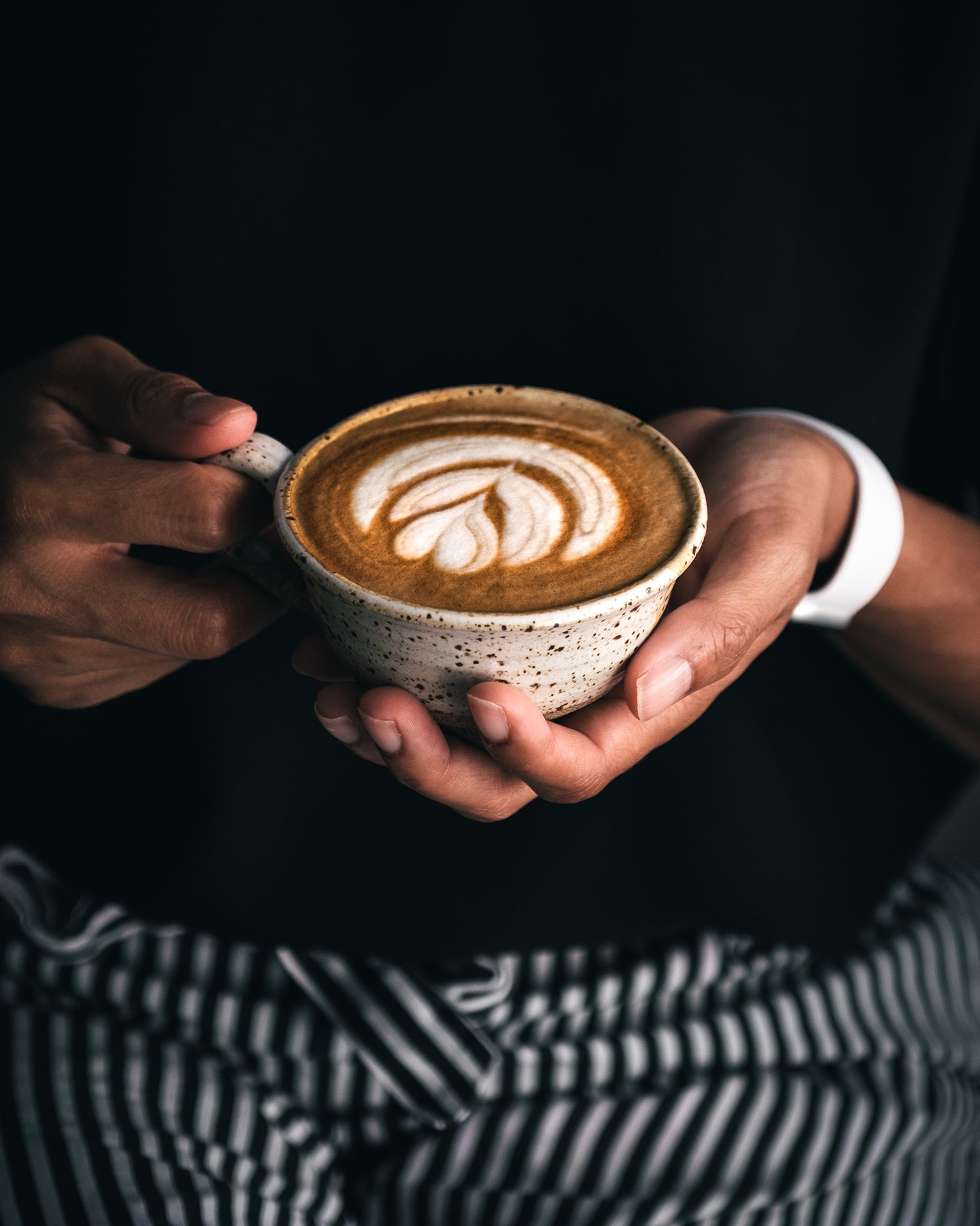 Latte art fait maison par barista