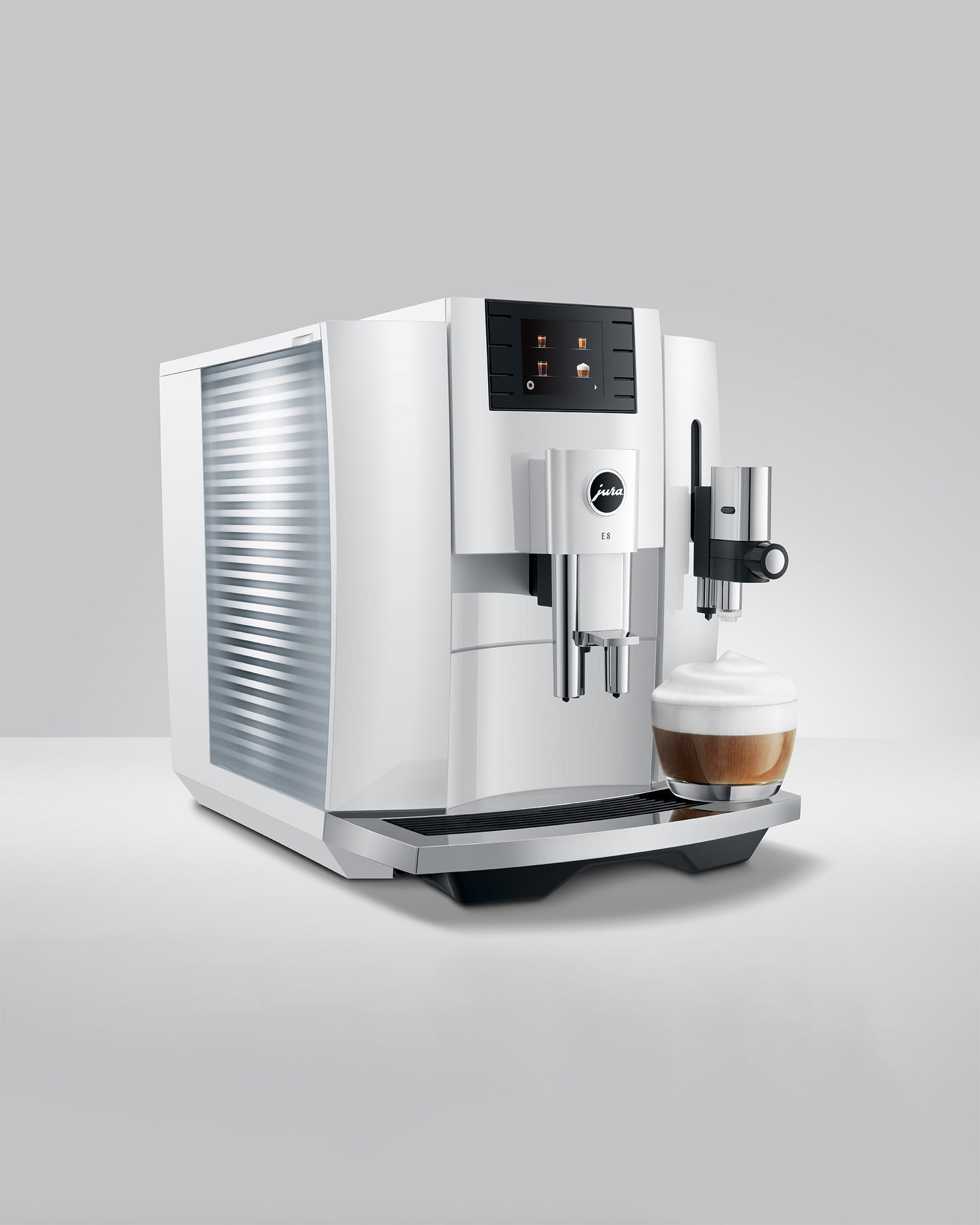 MACHINE A EXPRESSO FULL AUTOMATIQUE JURA E8 PIANO WHITE EB