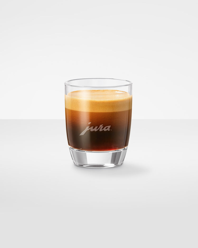 Set of 2 glass espresso cups JURA