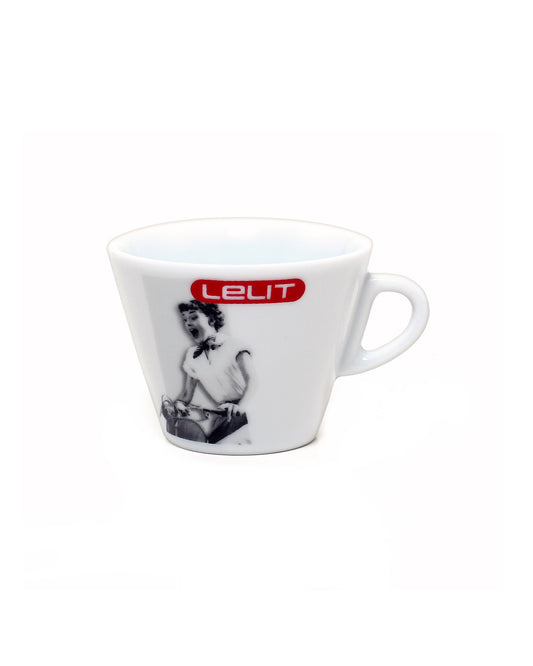 LELIT porcelain cappuccino cup with saucer