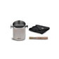 LELIT knock box with microfiber cloth and brush