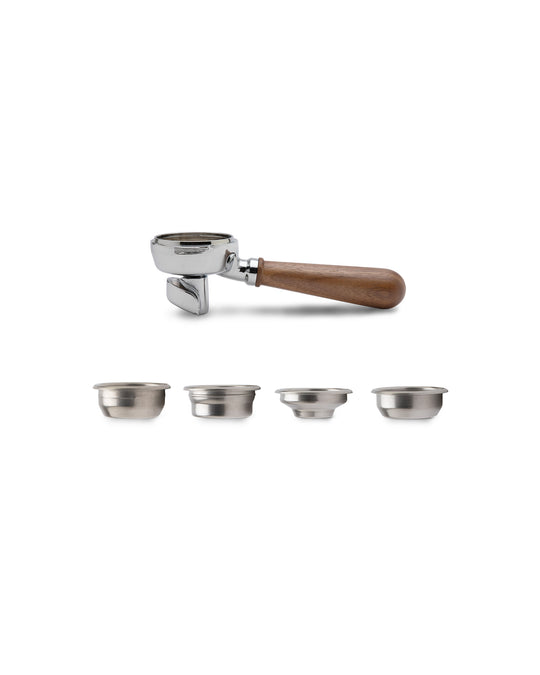 58mm portafilter set with 2 outlets WOOD line LELIT